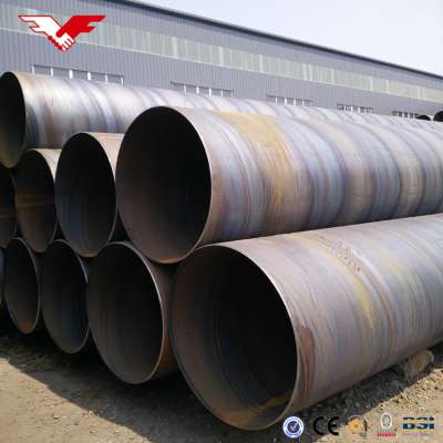 ASTM A252 standard 1.5 m diameter carbon steel sprial pipe tubing